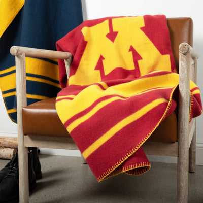 Minnesota Gophers Jacquard Wool Throw