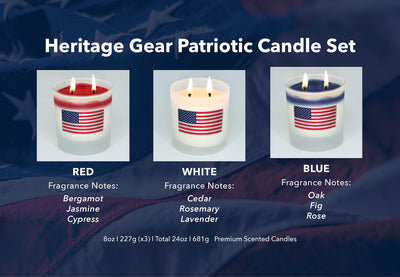 Patriotic Candle Set by Heritage Gear