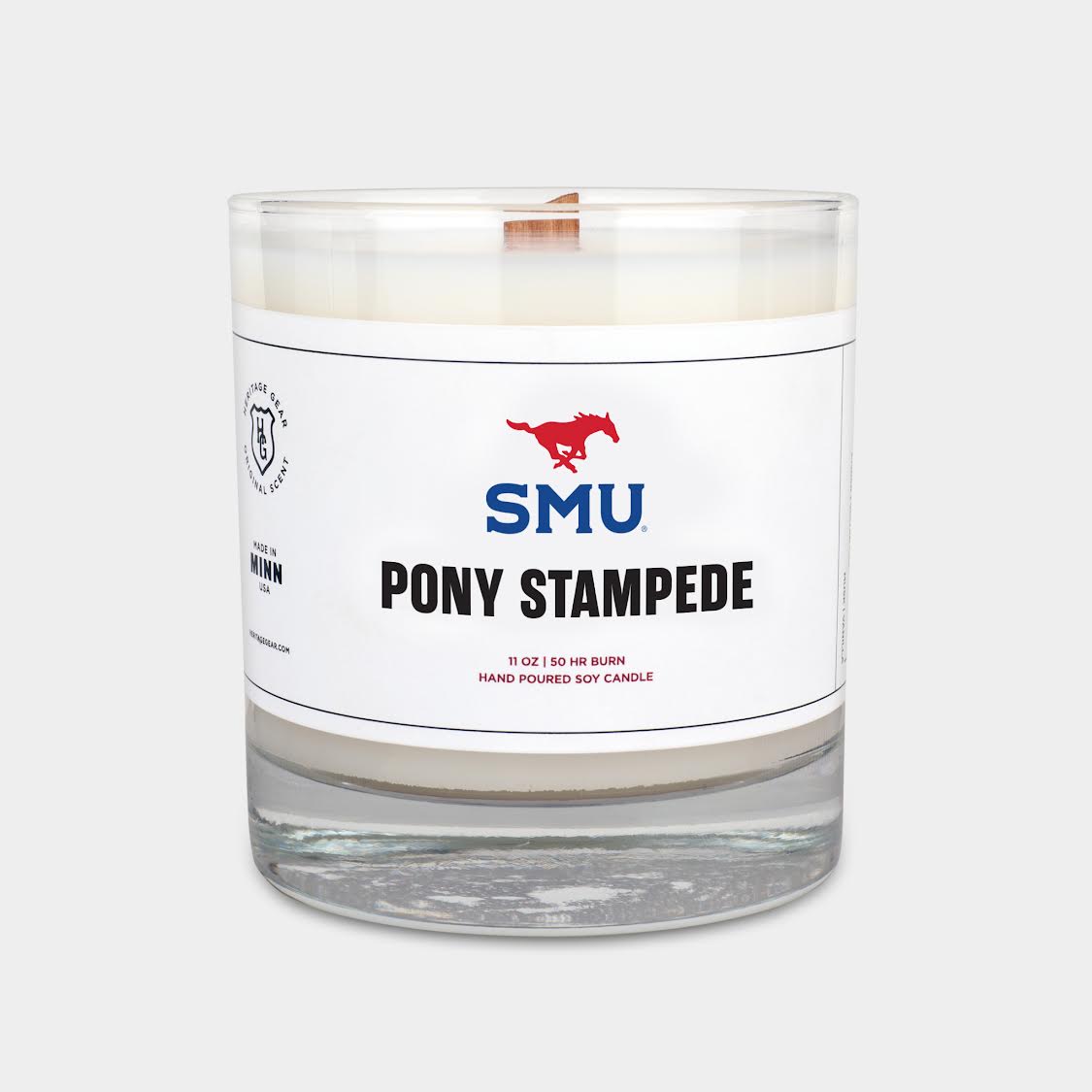 SMU Mustangs "Pony Stampede" Scented Candle