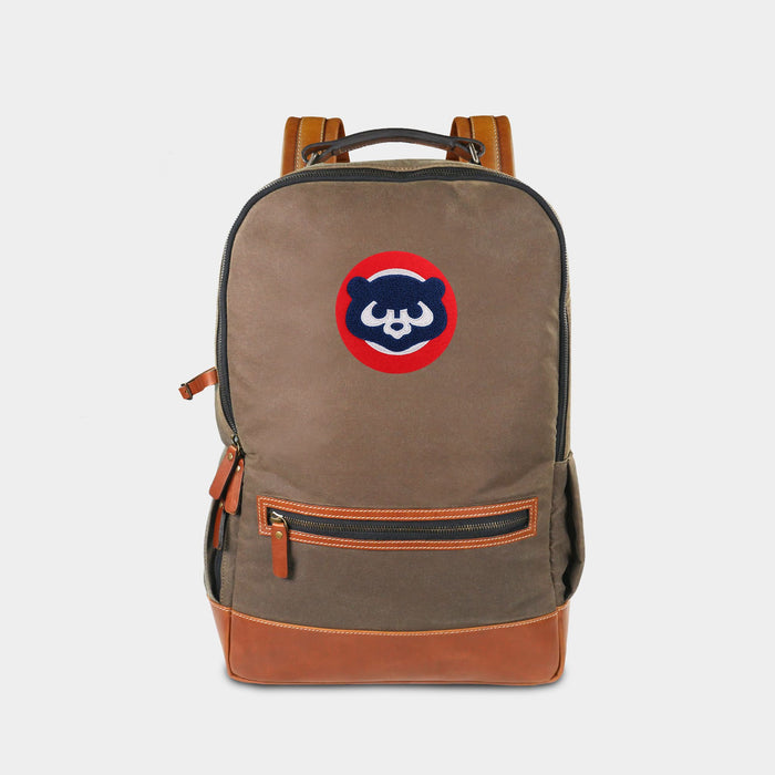 Chicago Cubs Bear Pro Waxed Canvas Backpack