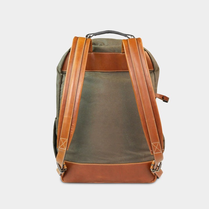 boston red sox leather backpack Boston Red Sox "B" Pro Waxed Canvas Backpack