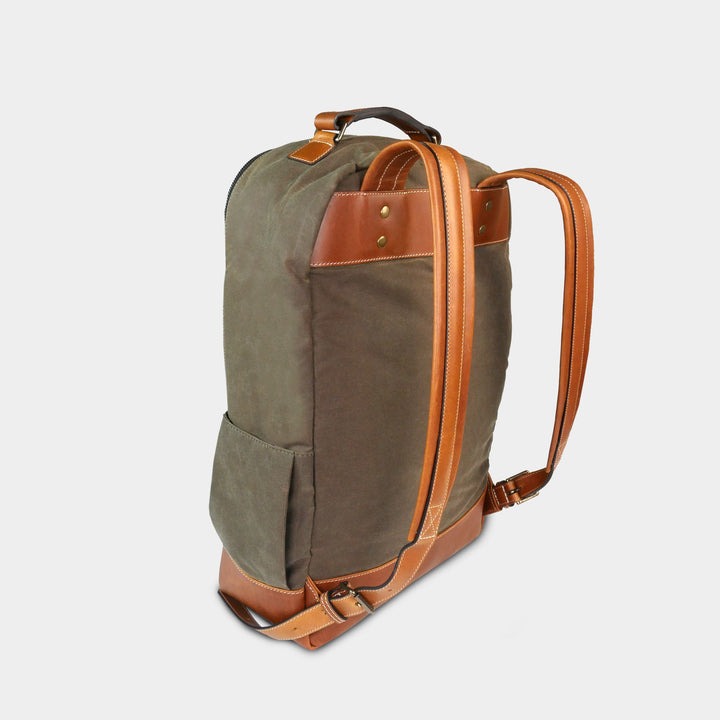 buy leather flame backpack Calgary Flames Pro Waxed Canvas Backpack – Heritage Gear