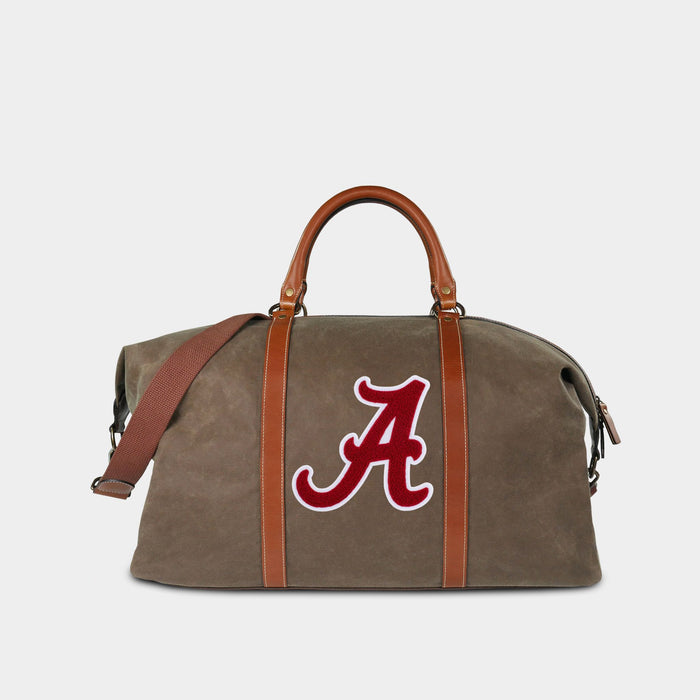 Alabama Crimson Tide "A" Pro Waxed Canvas Duffle Bag
