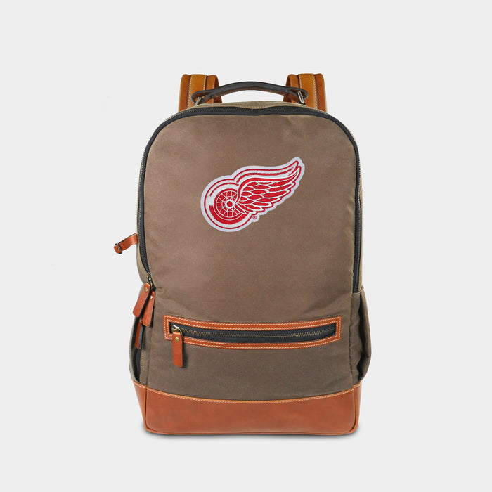 Detroit Red Wings Pro Waxed Canvas Backpack