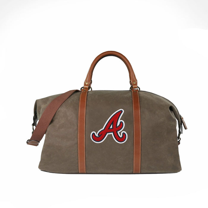 Atlanta Braves "A" Pro Waxed Canvas Duffle Bag