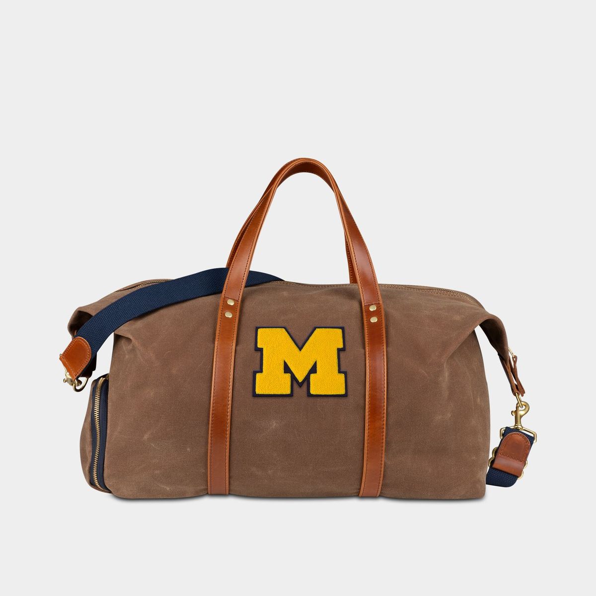 Michigan Wolverines Waxed Canvas Field Bag