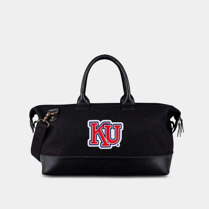 Kansas Jayhawks Vault "KU" Black Duffle Bag