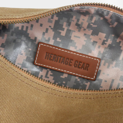 Heritage Gear USA Waxed Canvas Dopp Kit