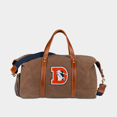 Denver Broncos "D" Waxed Canvas Field Bag
