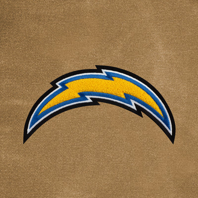 LA Chargers Waxed Canvas Field Bag