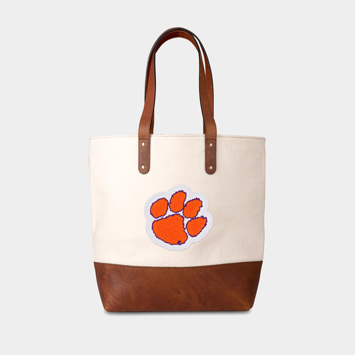 Clemson Tigers Cream Tote Bag