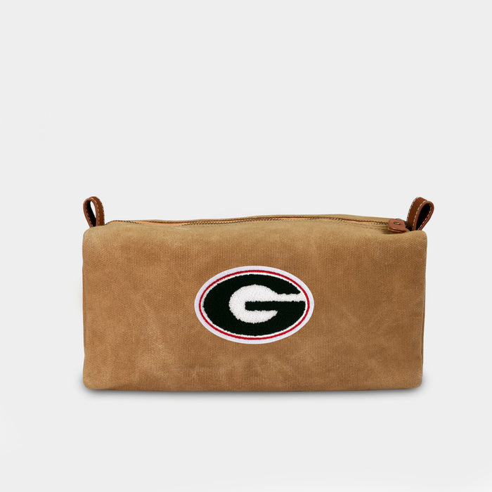 Georgia Bulldogs "G" Canvas Dopp Kit