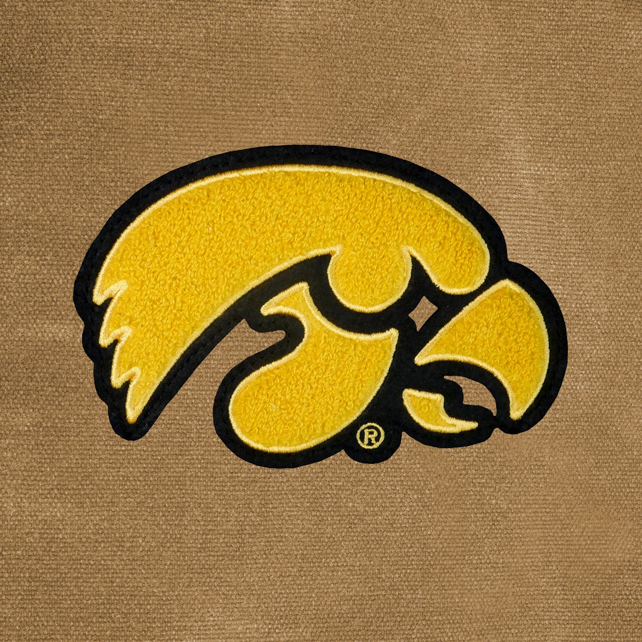 Iowa Hawkeyes Waxed Canvas Field Bag