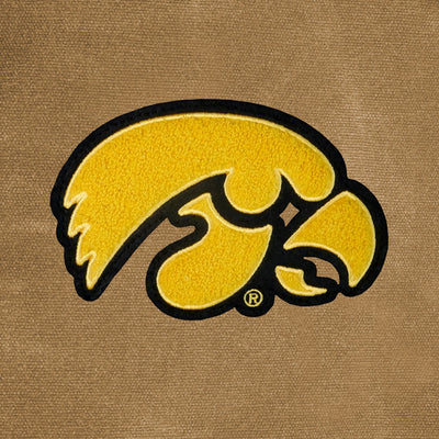 Iowa Hawkeyes Waxed Canvas Field Bag