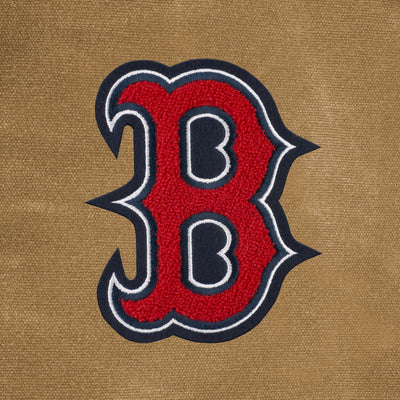Boston Red Sox "B" Waxed Canvas Field Bag