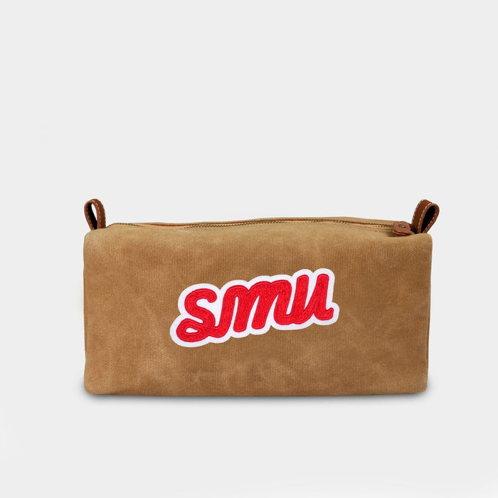 SMU Mustangs Vault Canvas Dopp Kit