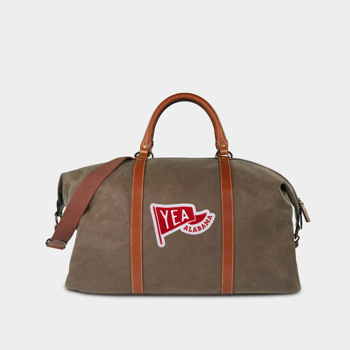 Alabama Crimson Tide "Yea Alabama" Pro Waxed Canvas Duffle Bag