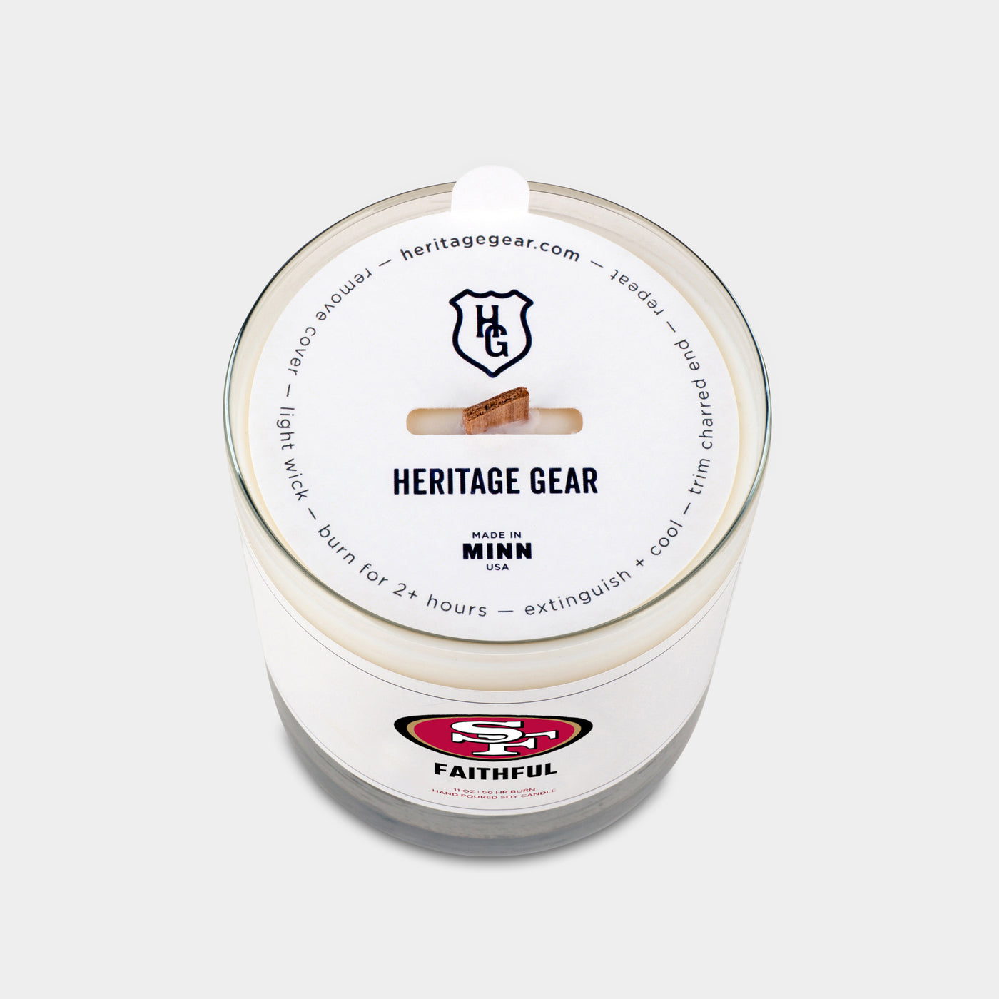 San Francisco 49ers "Faithful" Scented Candle