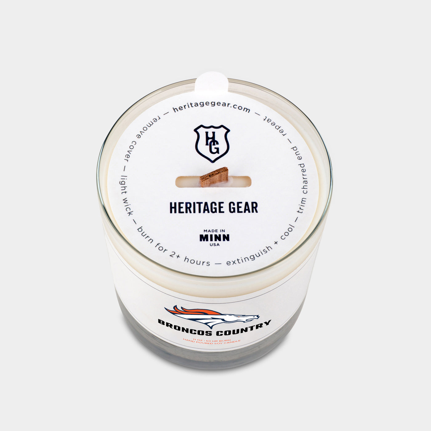 Denver Broncos "Broncos Country" Scented Candle