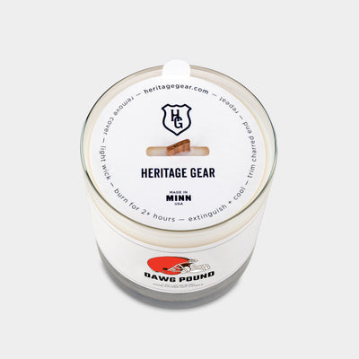 Cleveland Browns "Dawg Pound" Scented Candle
