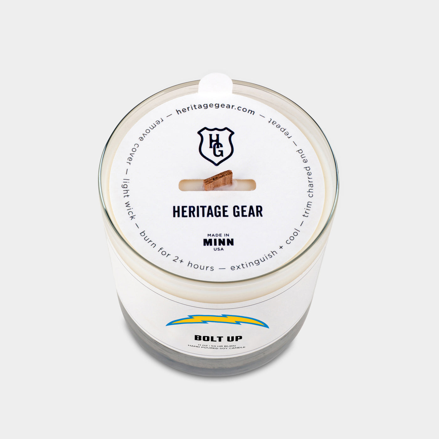 Los Angeles Chargers "Bolt Up" Scented Candle