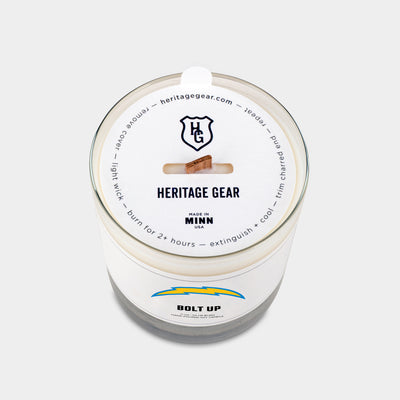 Los Angeles Chargers "Bolt Up" Scented Candle