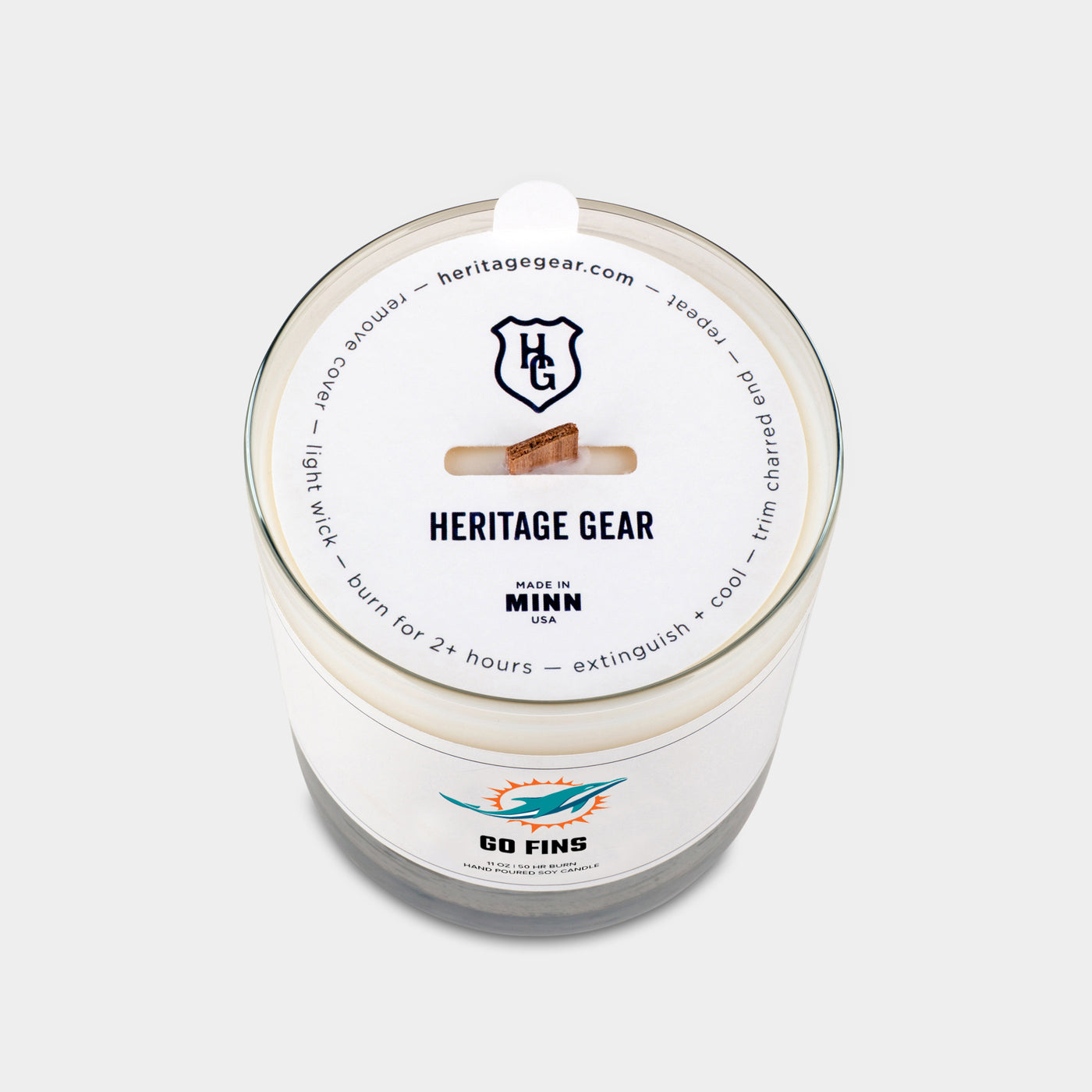 Miami Dolphins "Go Fins" Scented Candle