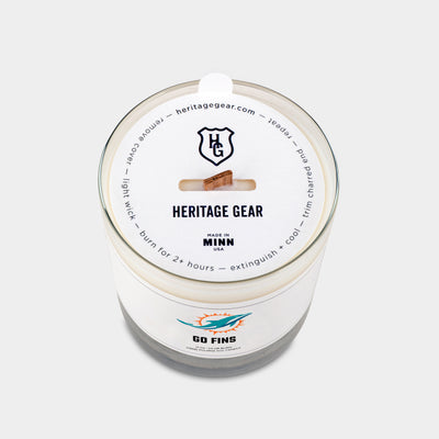 Miami Dolphins "Go Fins" Scented Candle