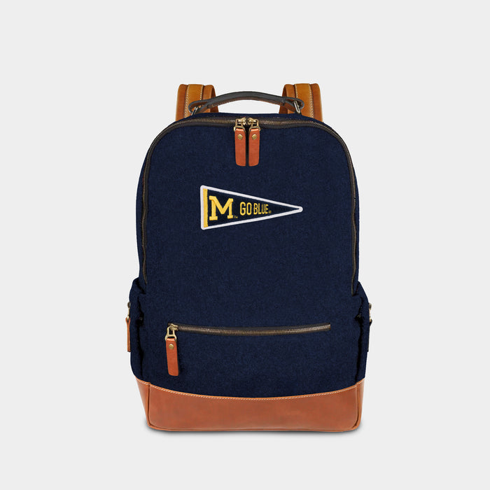 Michigan Wolverines Pennant Wool Backpack