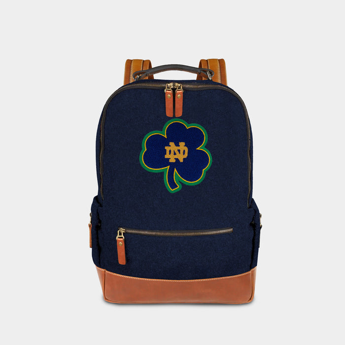 Notre Dame Fighting Irish Large Shamrock Wool Backpack