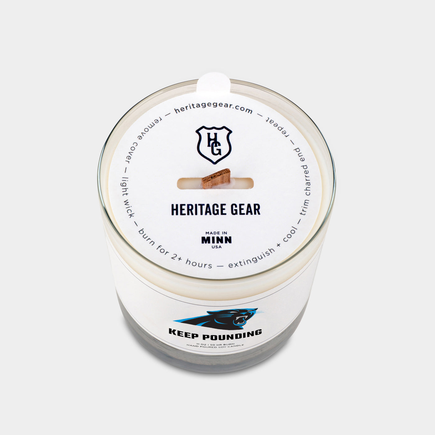 Carolina Panthers "Keep Pounding" Scented Candle