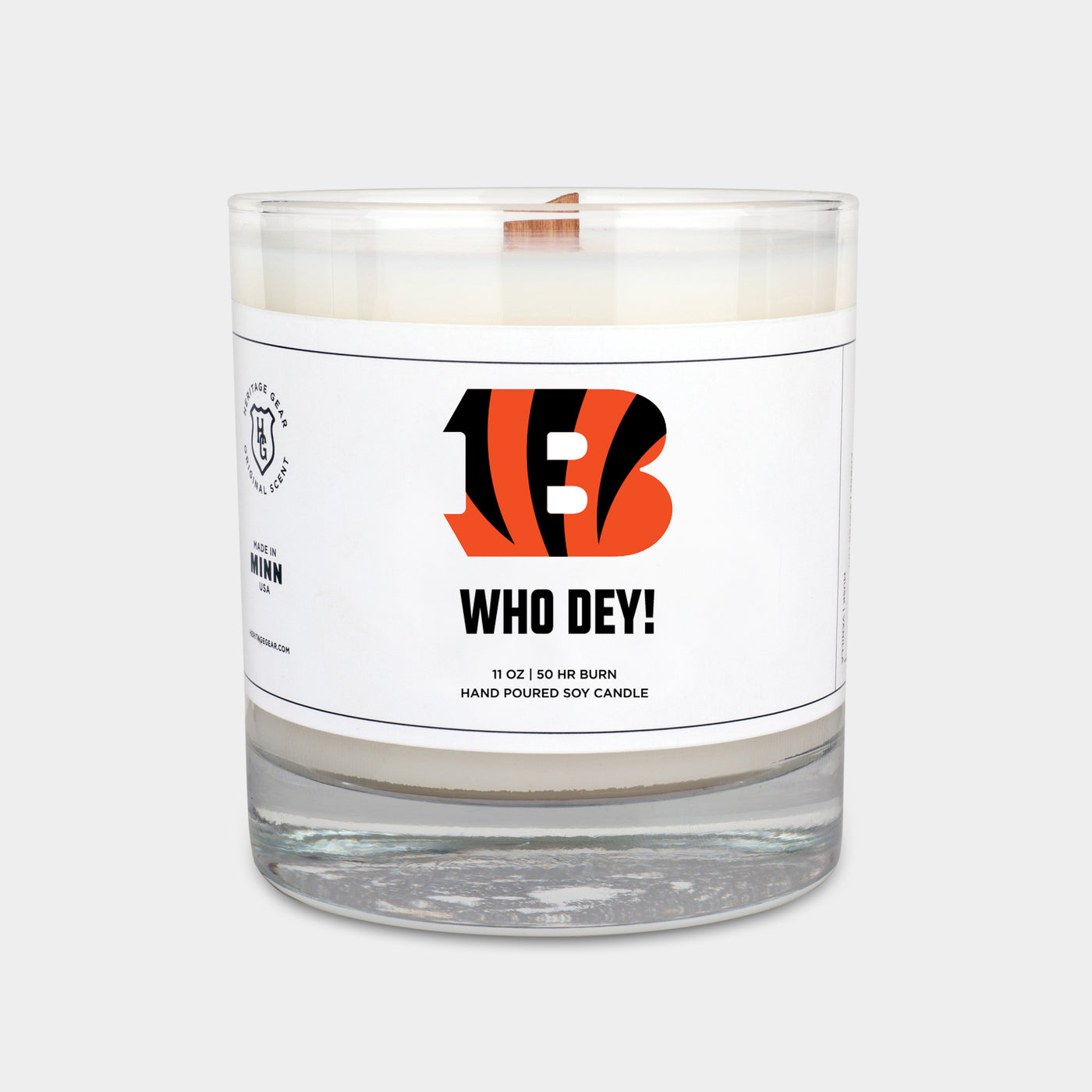 Cincinnati Bengals "Who Dey!" Scented Candle