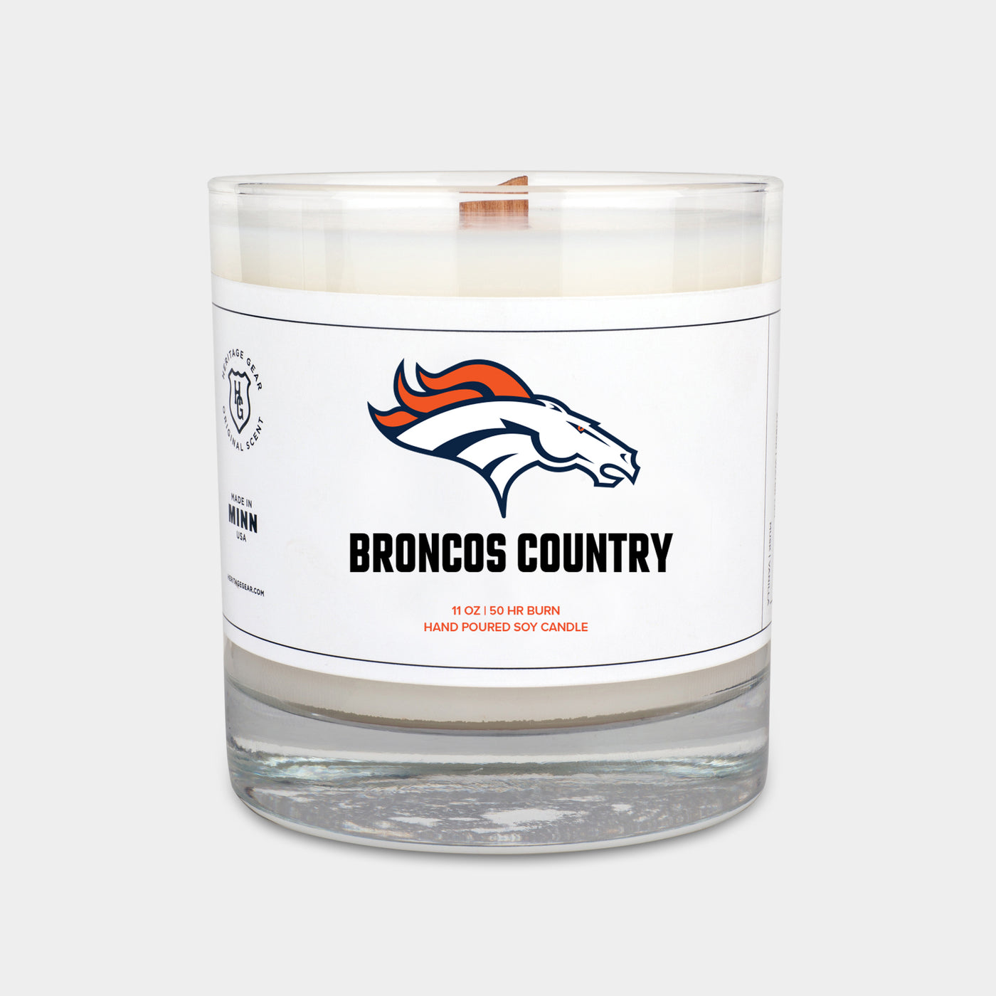 Denver Broncos "Broncos Country" Scented Candle