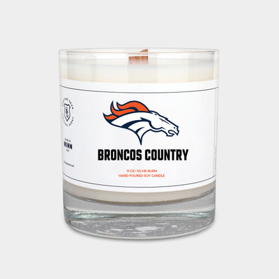 Denver Broncos "Broncos Country" Scented Candle