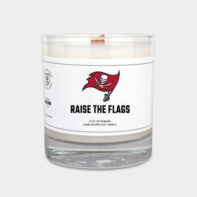 Tampa Bay Buccaneers "Raise The Flags" Scented Candle