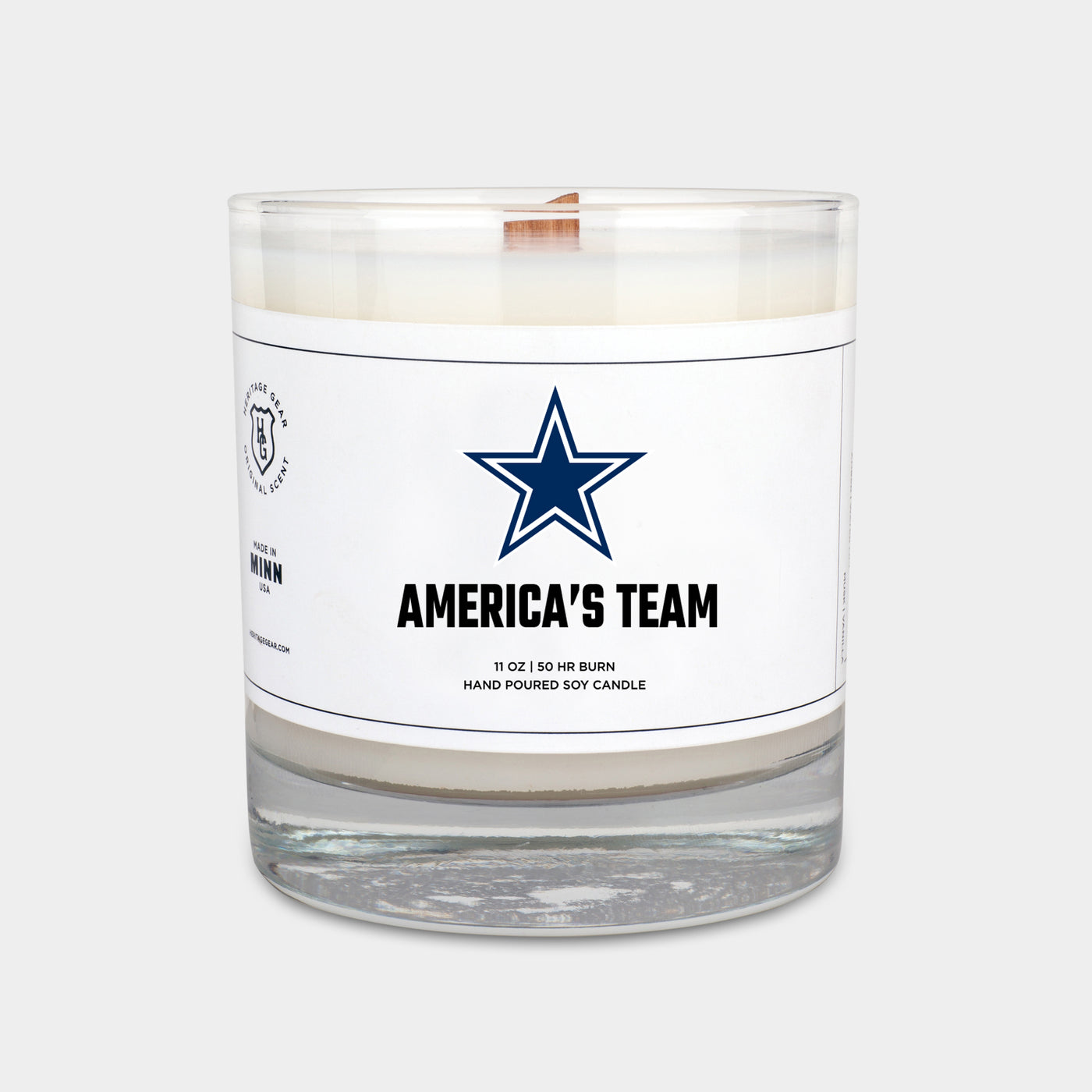 Dallas Cowboys "America's Team" Scented Candle