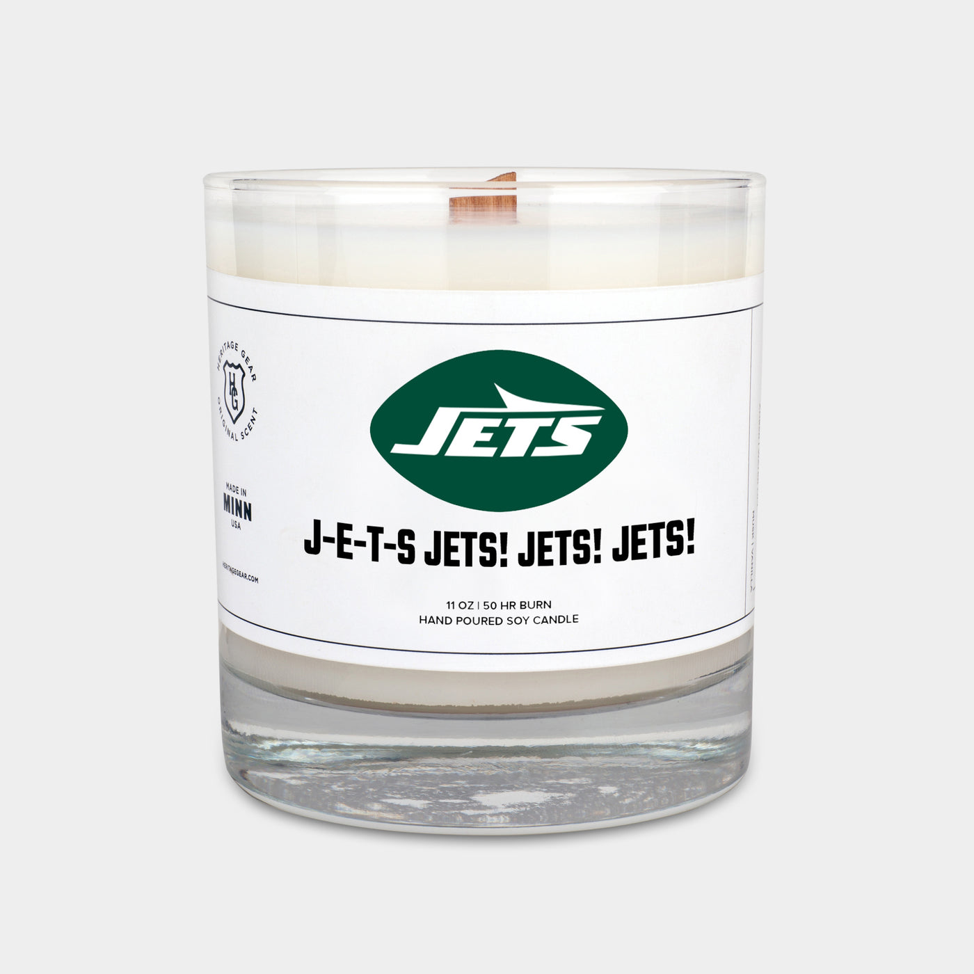 New York Jets "J-E-T-S Jets! Jets! Jets!" Scented Candle