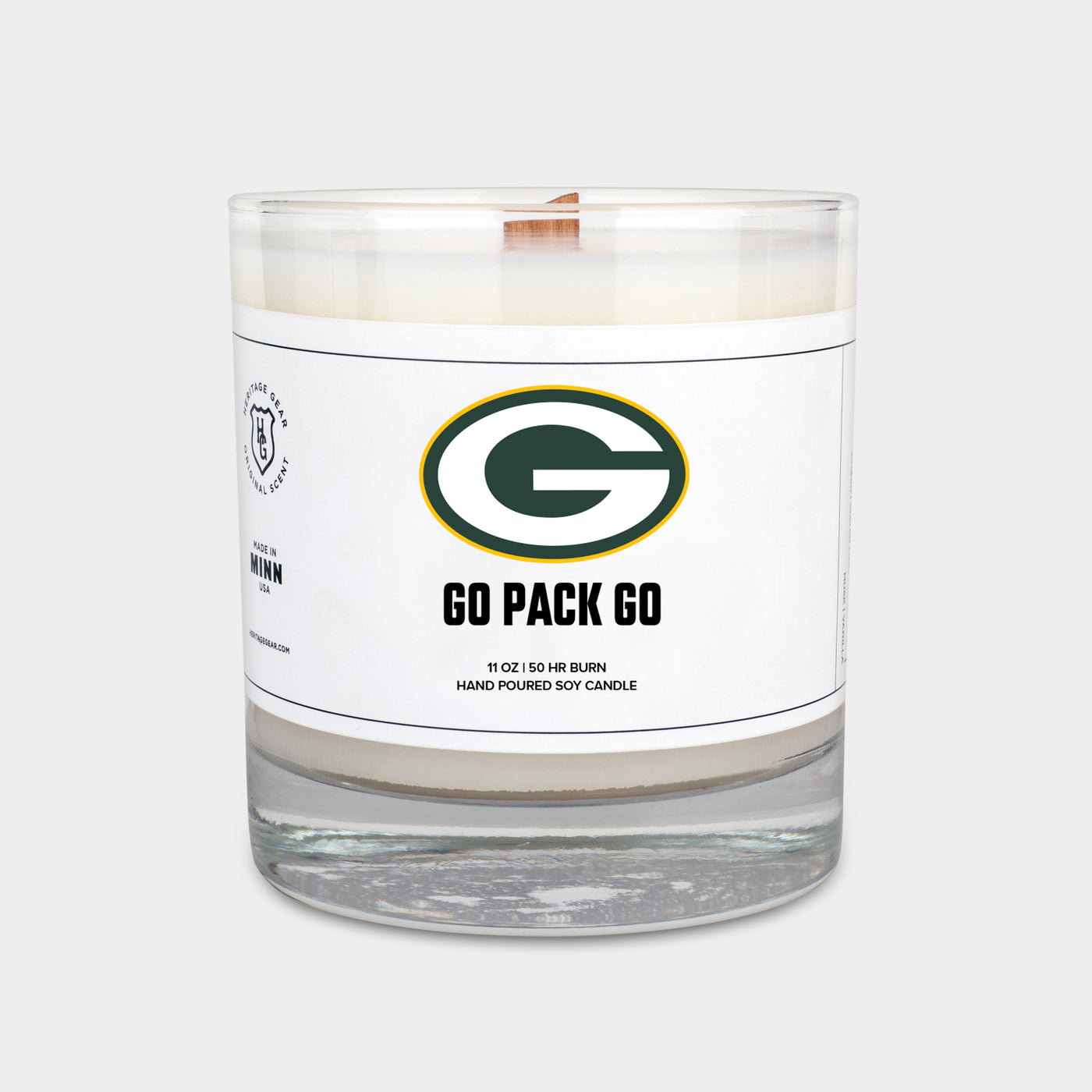 Green Bay Packers "Go Pack Go" Scented Candle