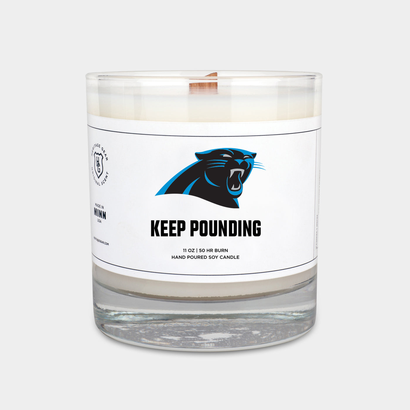 Carolina Panthers "Keep Pounding" Scented Candle