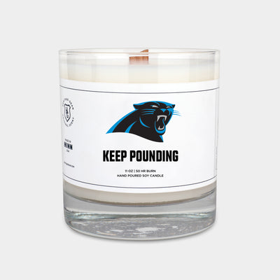 Carolina Panthers "Keep Pounding" Scented Candle