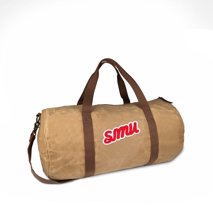 SMU Mustangs Script Canvas Club Bag