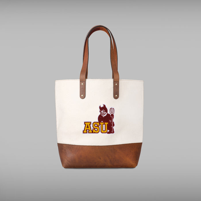 ASU Sun Devils "Sparky" Cream Tote Bag