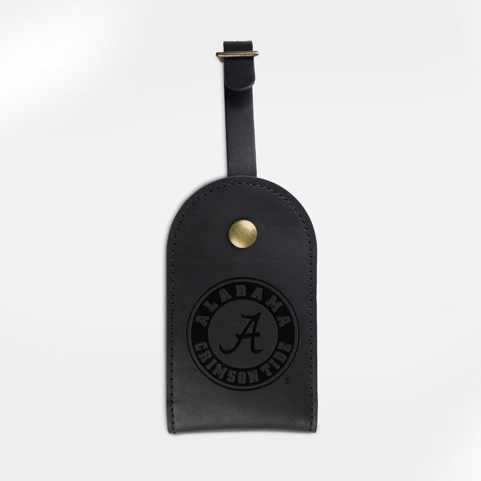 Alabama Crimson Tide Circle Black Luggage Tag