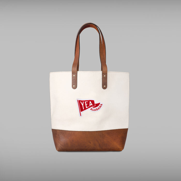 Alabama Crimson Tide "Yea Alabama" Cream Tote Bag