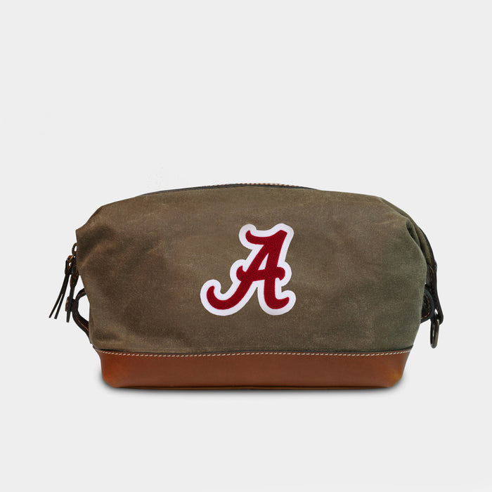 Alabama Crimson Tide Pro Waxed Canvas Dopp Kit