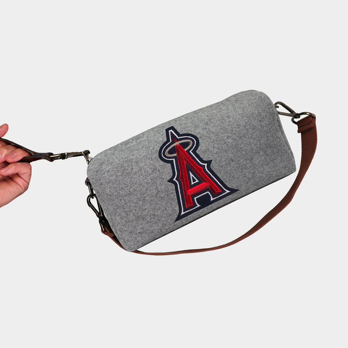 Los Angeles Angels "A" Grey Wool Locker Room Bag