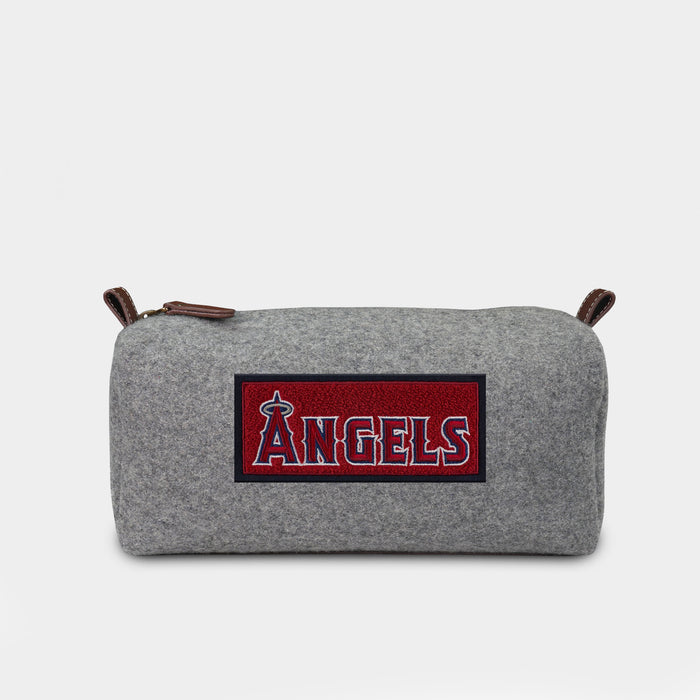 Los Angeles Angels Grey Wool Dopp Kit