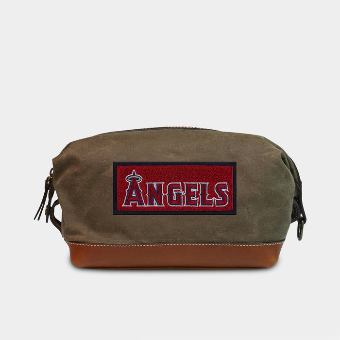 Los Angeles Angels Wordmark Pro Waxed Canvas Dopp Kit