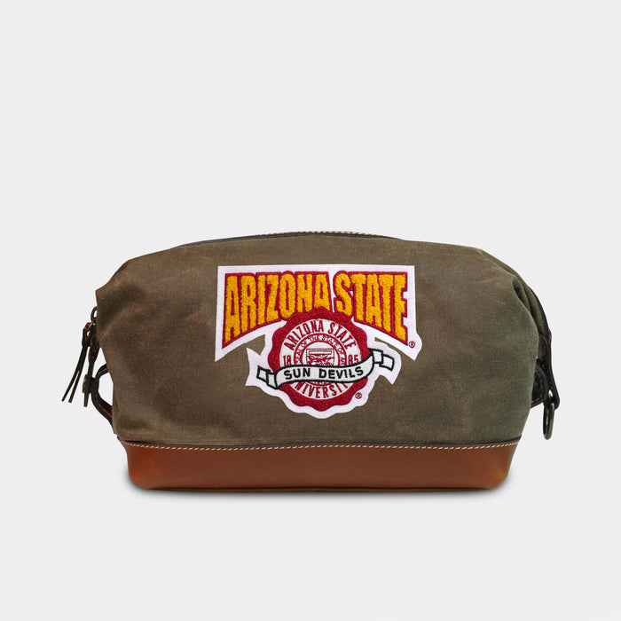 ASU Sun Devils Vintage Pro Waxed Canvas Dopp Kit