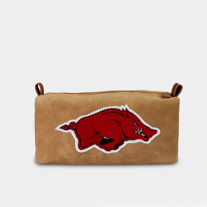 Arkansas Razorbacks Canvas Dopp Kit